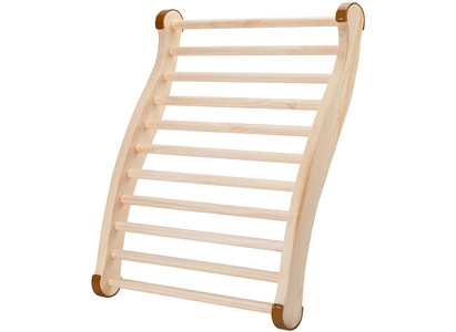 BSD Sauna Backrest Wood S-Shape Design Sauna Chair with Back
